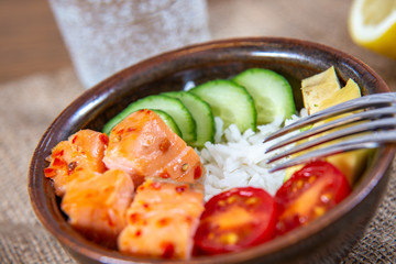 Poke Bowls a popular Hawaiian appetizer.