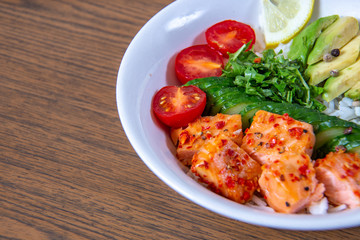 Poke Bowls a popular Hawaiian appetizer.