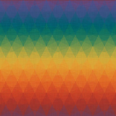 Colorful Rhombus Mosaic Grunge Pattern Seamless