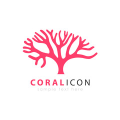 Coral vector icon