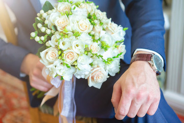 Man's style. A set of clothes for the groom.