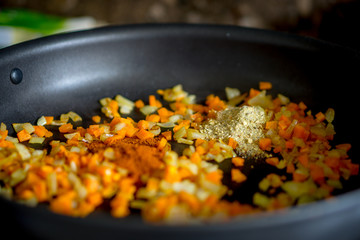 Pan Frying Mince Meat