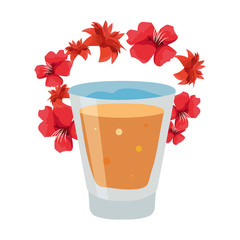 shot drink flowers