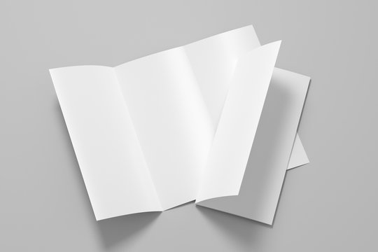 Blank Trifold Brochure A4 Booklet