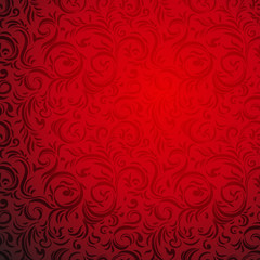 Ornamental seamless pattern. Festive red style. Bright holiday background