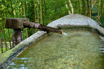 Boat shaped water basin