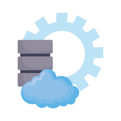 database server cloud storage and gear