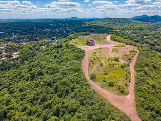 Aerial view from the observation deck at Cerro Pero in Paraguay