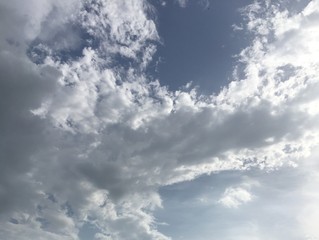 blue sky with clouds