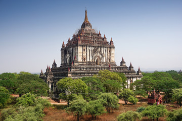 Beautiful ancient buddhist temple in Bagan, Myanmar