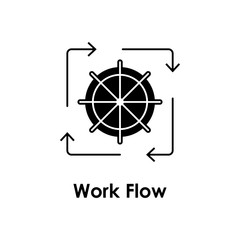 lead, steering wheel, work flow icon. Element of business icon for mobile concept and web apps. Detailed lead, steering wheel, work flow icon can be used for web and mobile