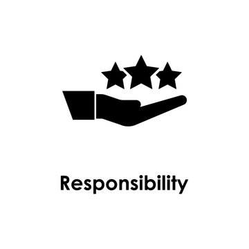 hand, stars, responsibility icon. Element of business icon for mobile concept and web apps. Detailed hand, stars, responsibility icon can be used for web and mobile