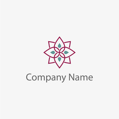 Fototapeta premium Simple Flower Logo template