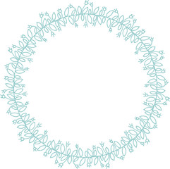 wreath of branches and leaves