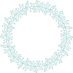 wreath of branches and leaves