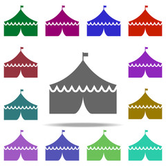 circus tent icon. Elements of circus in multi color style icons. Simple icon for websites, web design, mobile app, info graphics