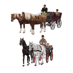 Horse-drawn carriages
