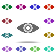 eye icon. Elements of dedective in multi color style icons. Simple icon for websites, web design, mobile app, info graphics