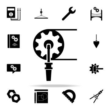 mechanism and screwdriver icon. Engineering icons universal set for web and mobile