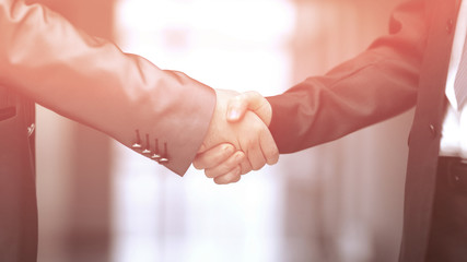 close up. handshake business people. concept of partnership