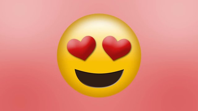 Loved Up Emoji With Heart Eyes