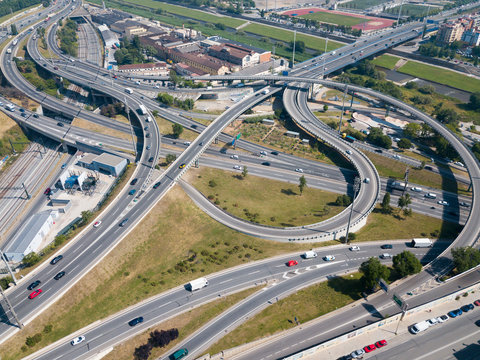 Image of car interchange of Barcelona