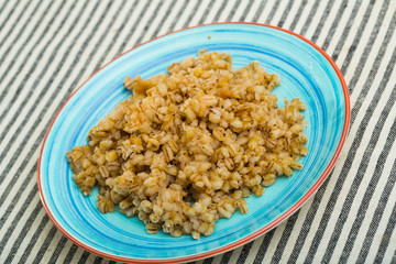 Boiled pearl barley