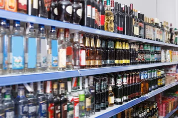 Foto op Plexiglas Image of diversity bottled alcohol drink © JackF