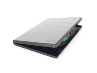 DVD case isolated over white
