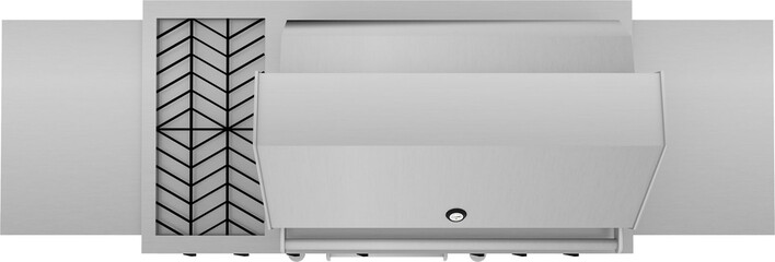 BBQ top view / BBQ overhead view isolated on white background perfect for use for 2d colour floor plans or any design project.