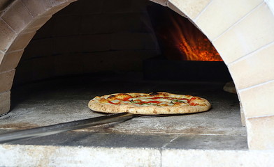 Delicious Pizza in the Oven