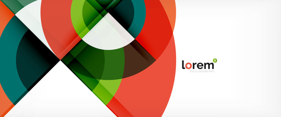 Obraz premium Circle abstract background, geometric modern design template