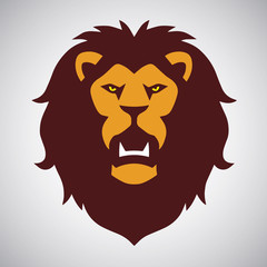 Wild Lion Roaring Logo Mascot