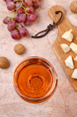 Traditional pink alcoholic drink