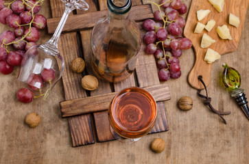 Traditional pink alcoholic drink