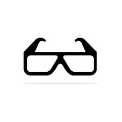 3D glasses icon. Vector concept illustration for design