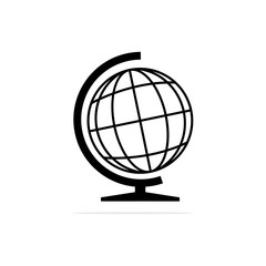 Earth education icon. Vector concept illustration for design.