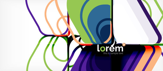 Abstract background multicolored geometric shapes modern design
