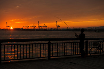 大阪港ダイヤモンドポイントからの景色