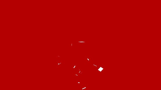 4k Computer generated,3G symbol technology animation.
