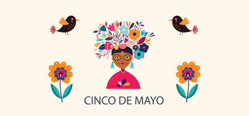 Vector illustration with Mexican holidayDia de Los Muertos