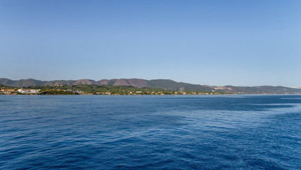 Fototapeta na wymiar mediterranean sea and blue sky
