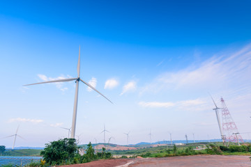 Windmill turbine for electric production at Khao Kho, Petchaboon, Thailand