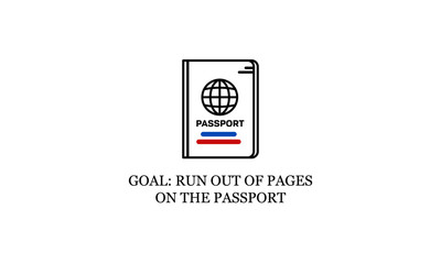Goal Run Out of Pages On The Passport Motivational Travel Quote
