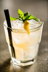summer cocktail in the bar