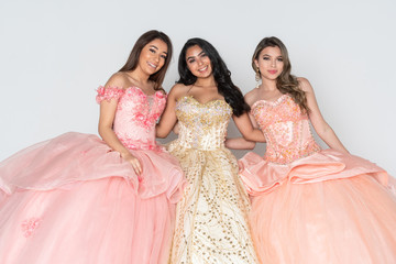 Teen Girls In Quinceanera Dresses © Rob