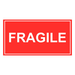 fragile label, packaging box symbol