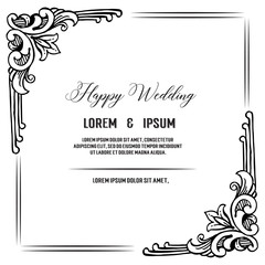 decorative greeting card or invitation design background for wedding
