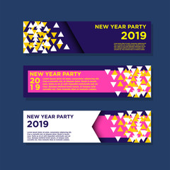2019 new year banners