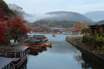 京都　秋の嵐山
